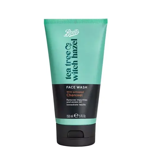 Boots Tea Tree & Witch Hazel Charcoal Facial Wash