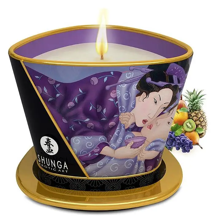 Shunga Massage Candle Exotic Fruits