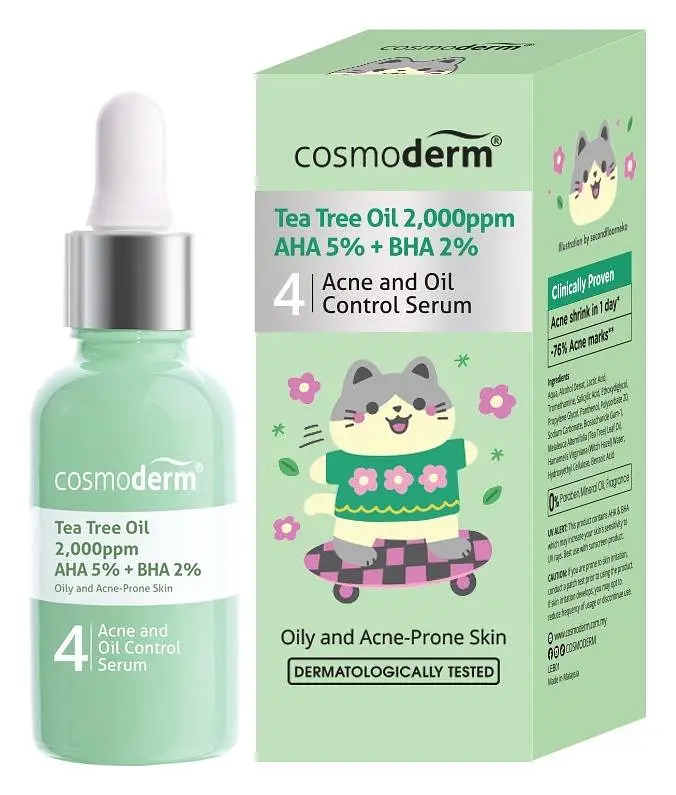 Cosmoderm Tea Tree Oil Refining Oil Control Serum