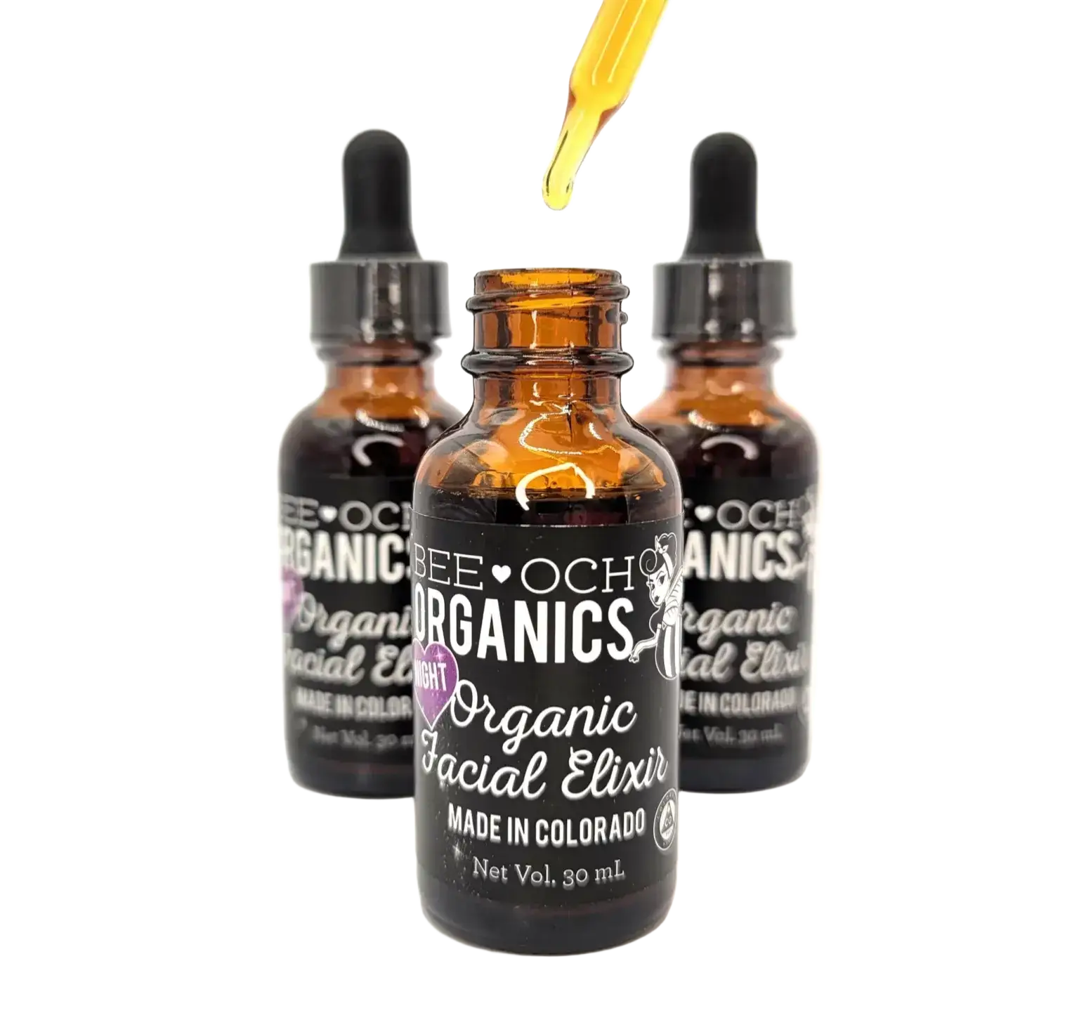Bee-Och Night Organic Facial Elixir