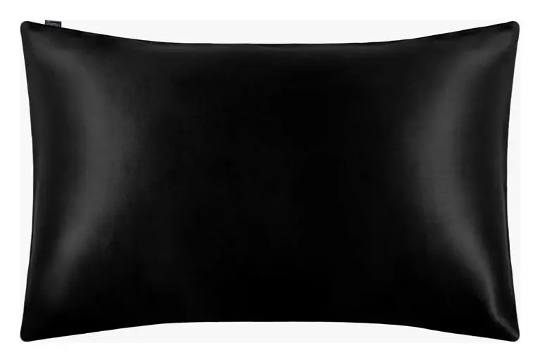 LILYSILK 19 Momme Terse Envelope Silk Pillowcase Black