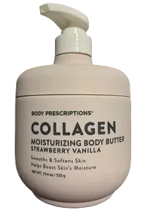 Body Prescriptions Collagen Moisturizing Body Butter Strawberry Vanilla