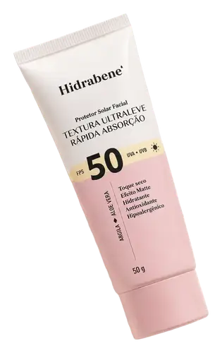 Hidrabene Protetor Solar Facial Textura Ultraleve SPF 50