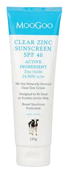 MooGoo Clear Zinc Sunscreen SPF 40