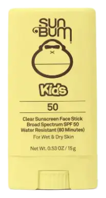 Sun Bum Kids SPF 50 Clear Sunscreen Face Stick