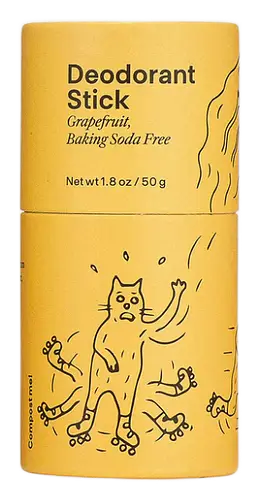 Meow Meow Tweet Deodorant Stick Grapefruit Baking Soda Free
