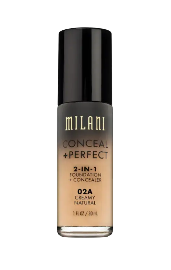 Milani Conceal + Perfect 2-In-1 Foundation And Concealer 02A Creamy Natural