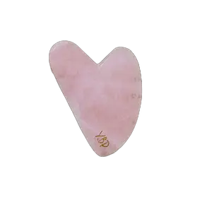 YBP Gua Sha Heart Rose Quartz