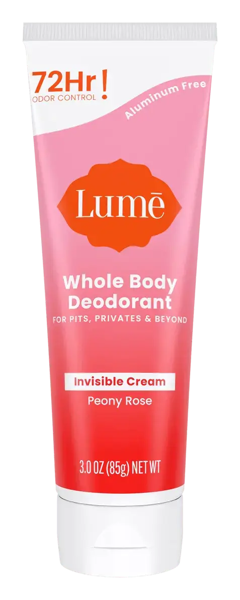 Lume Whole Body Deodorant Invisible Cream Peony Rose