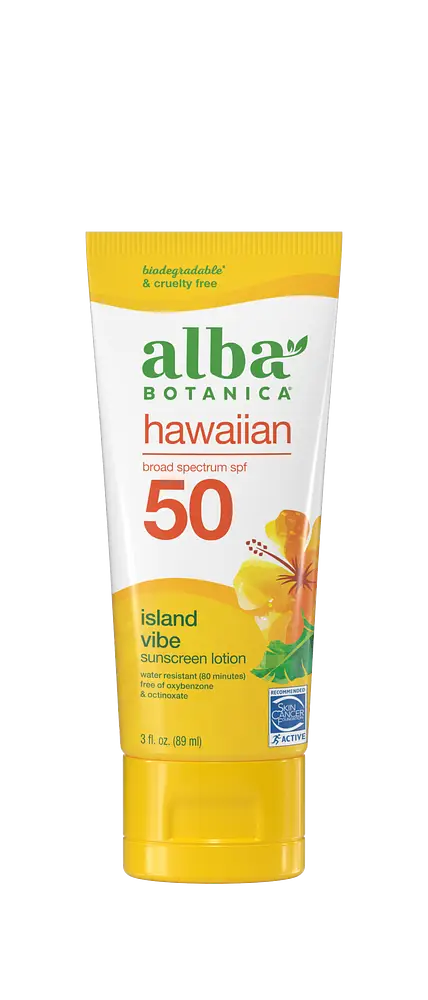 Alba Botanical Hawaiian Island Vibe Sunscreen Lotion SPF 50