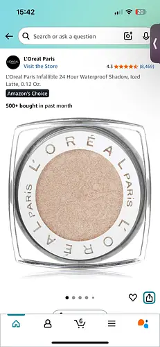 L'Oreal Infallible Eye Shadow Iced Latte