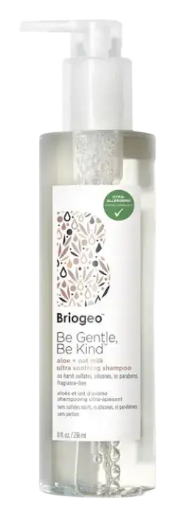 BrioGeo Be Gentle, Be Kind Aloe + Oat Milk Ultra Soothing Fragrance-free Hypoallergenic Shampoo