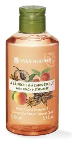 Yves Rocher Energizing Bath & Shower Gel Peach and Star Anise