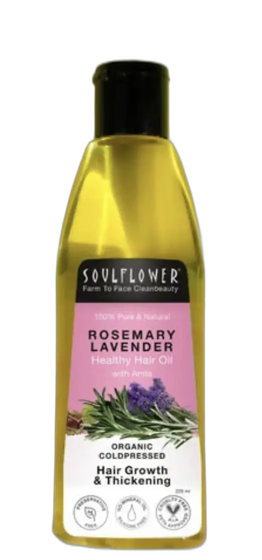 Soulflower Rosemary Lavender Healthy Hair Oil