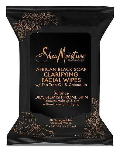 Shea Moisture African Black Soap Clarifying Facial Wipes