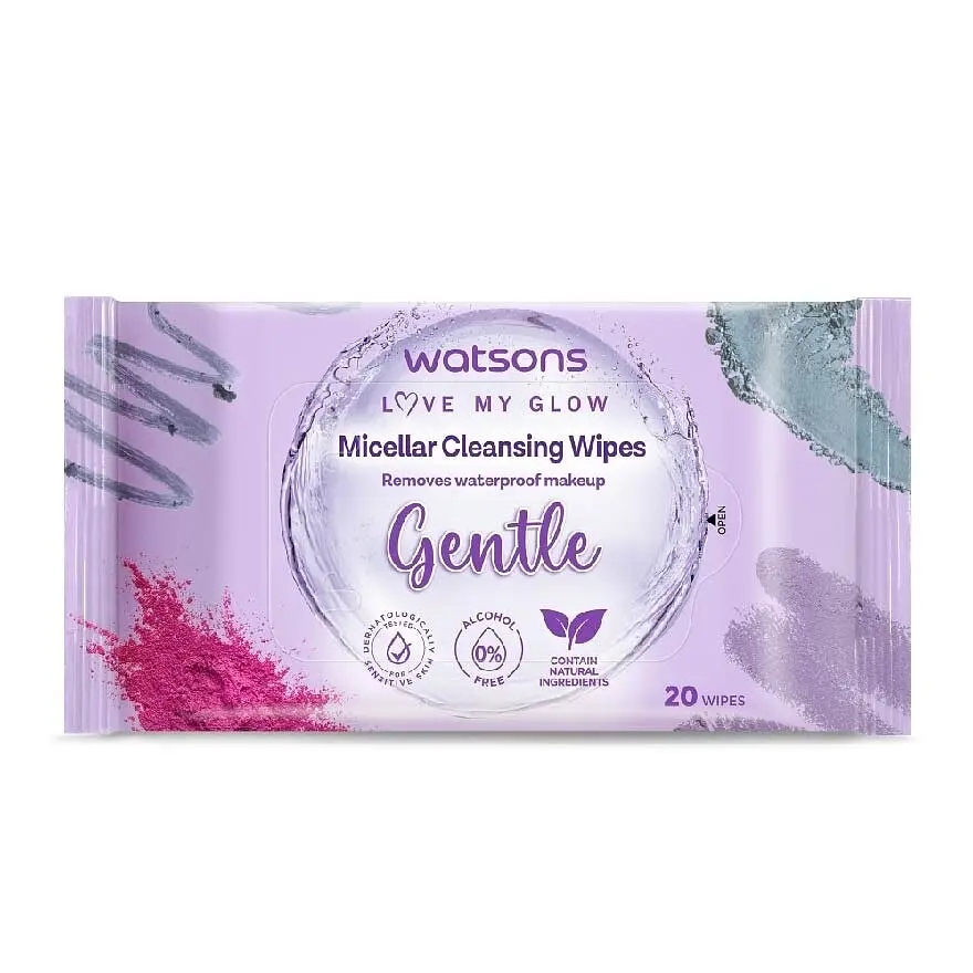 Watsons Micellar Cleansing Wipes Gentle