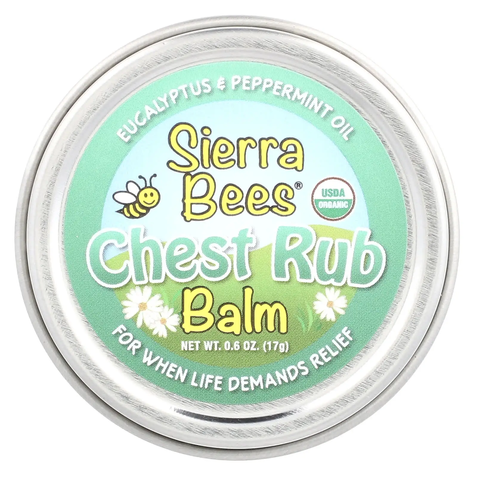 Sierra Bees Chest Rub Balm With Eucalyptus & Peppermint Oil