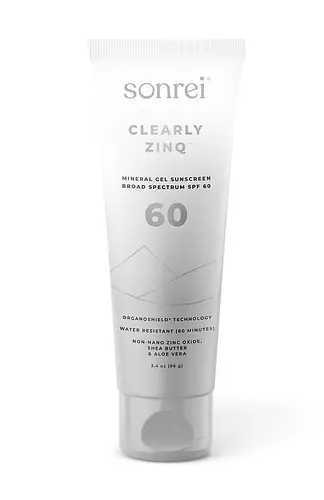 Sonrei Clearly Zinq SPF 60 Gel Mineral Sunscreen