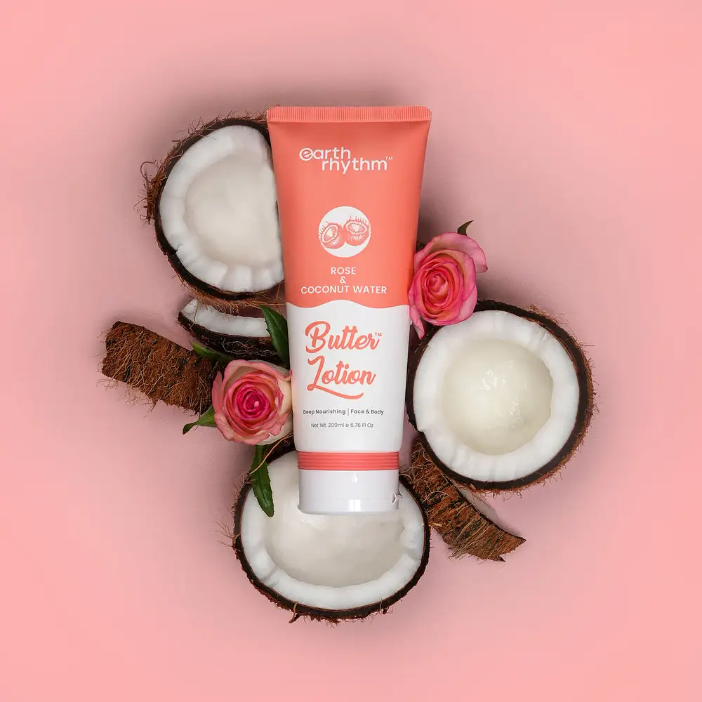 Earth Rhythm Butter Lotion Rose & Coconut water body butter lotion