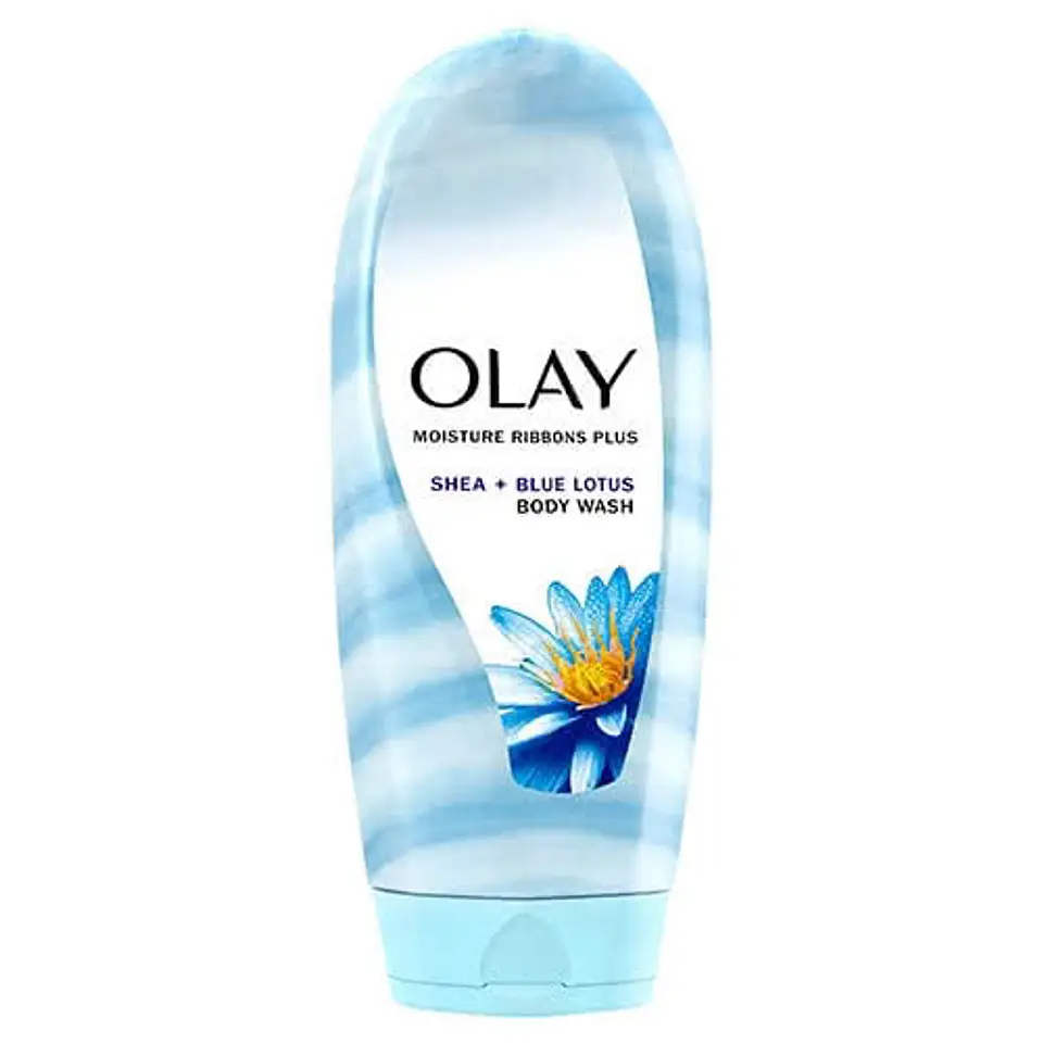 Olay Moisture Ribbons Plus Body Wash Shea + Blue Lotus