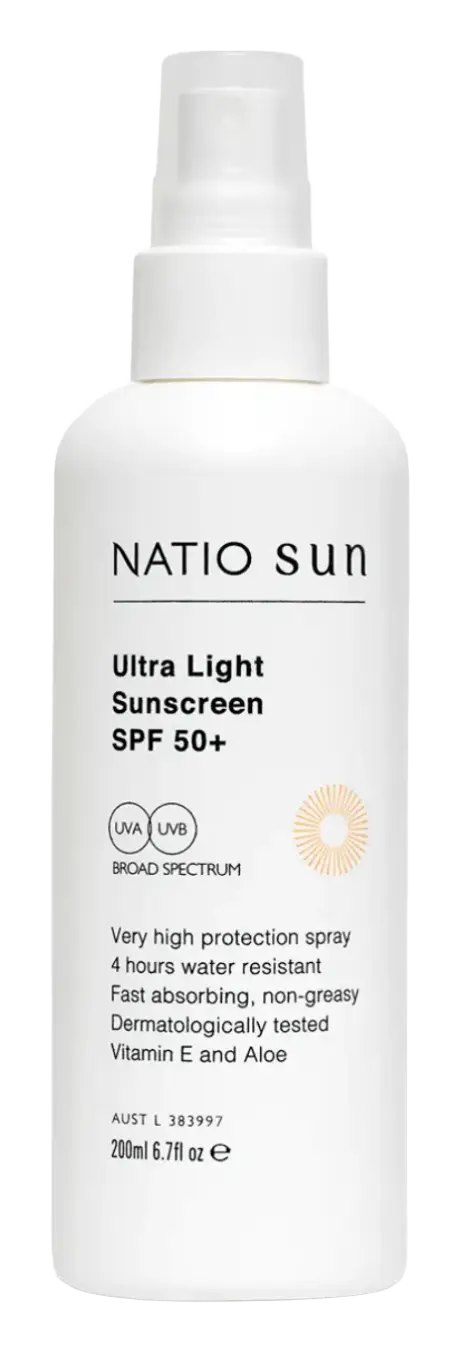 Natio Ultra Light Spray Sunscreen SPF 50+
