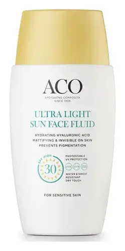 ACO Ultra Light Sun Face Fluid SPF 30