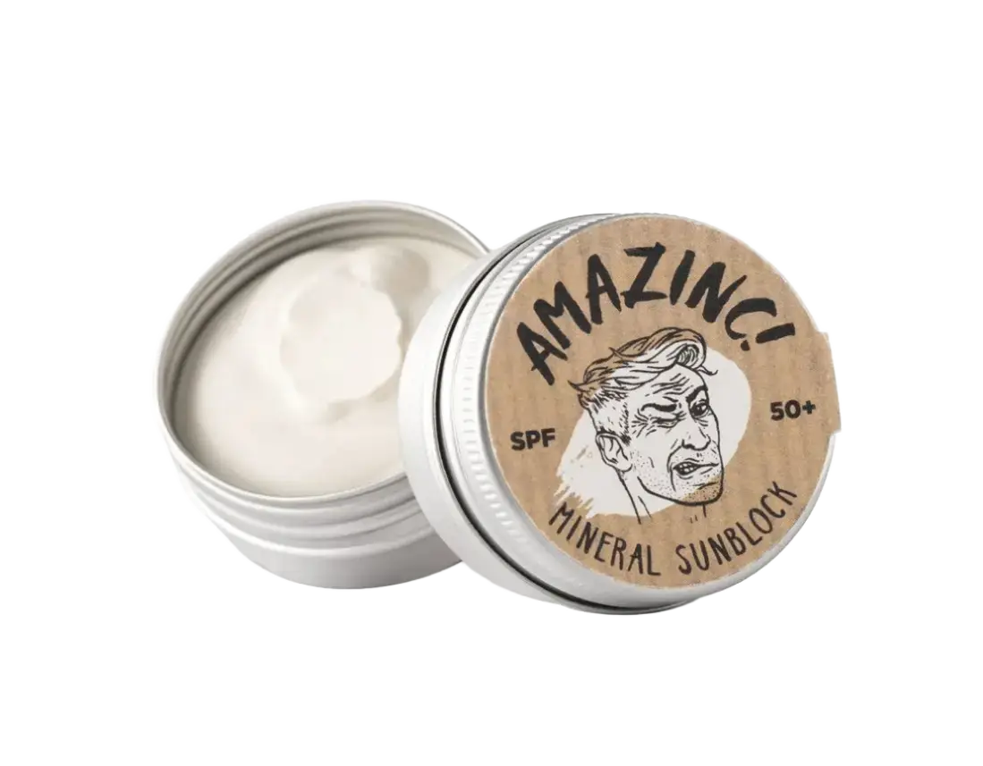 Amazinc Skincare Mineral Sunblock SPF 50+ White