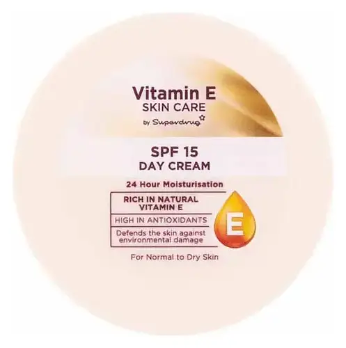 Superdrug Vitamin E SPF 15 Moisturising Day Cream