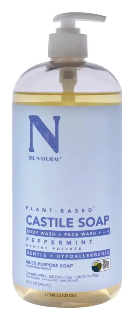 Dr. Natural Castile Liquid Soap Peppermint