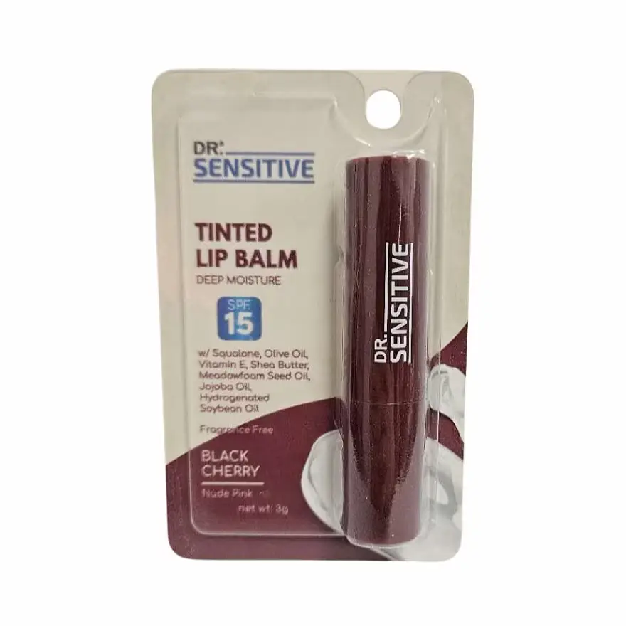 Dr. Sensitive Tinted Lip Balm SPF 15 Black Cherry