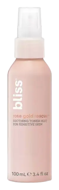 Bliss Rose Gold Rescue Soothing Toner Mist For Sensitive Skin