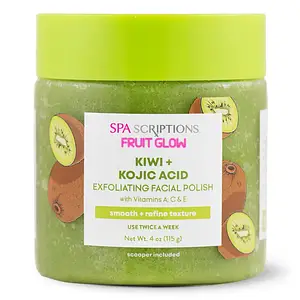 Spascriptions Fruit Glow Kiwi + Kojic Acid Exfoliating Facial Polish