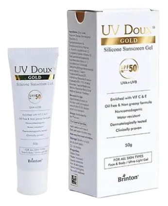 UV Doux Gold Silicone Sunscreen Gel SPF 50 PA+++