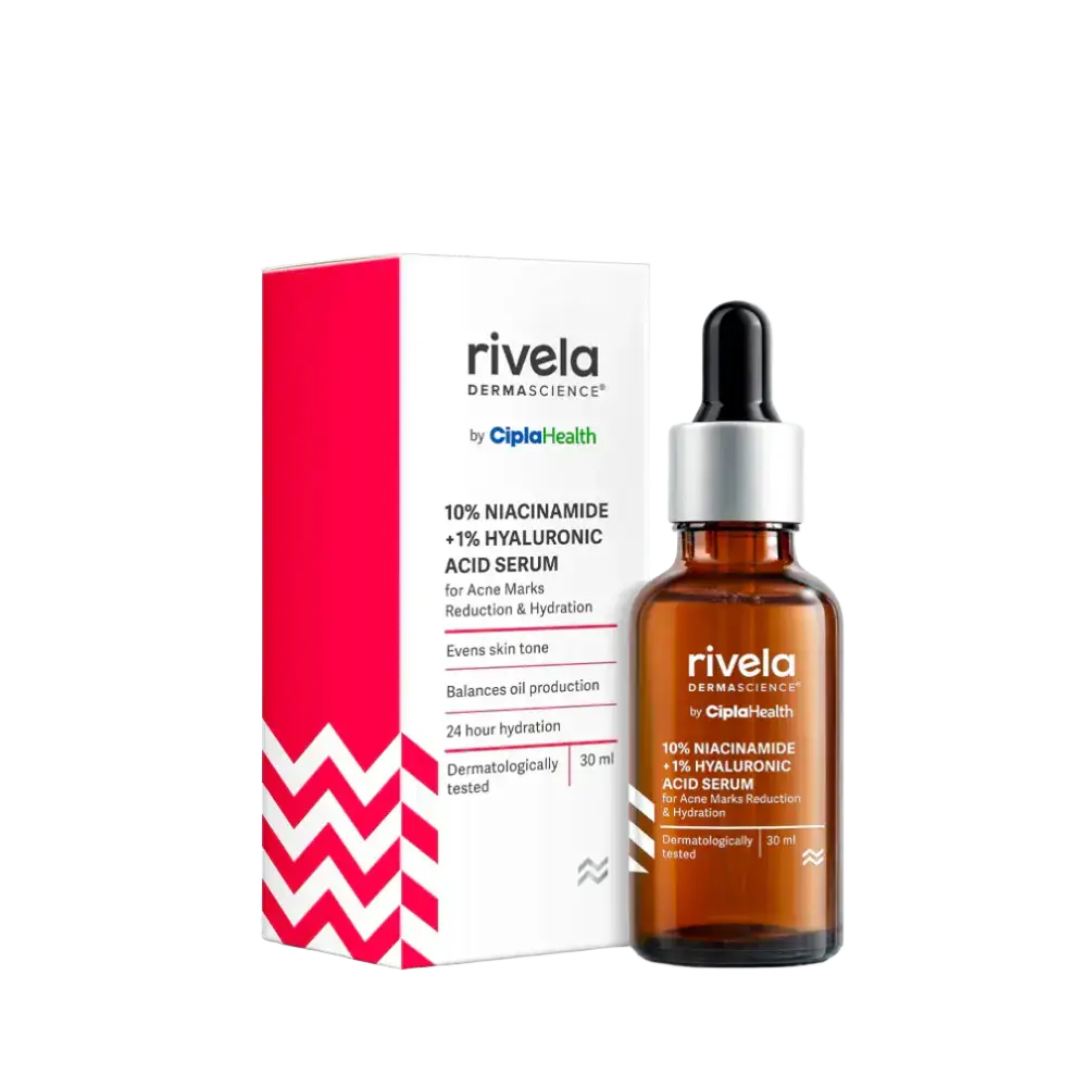 Rivela by Cipla 10% Niacinamide + 1% Hyaluronic Acid Serum