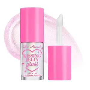 Too Faced Kissing Jelly Non-Sticky Lip Oil Gloss Strawberry Frosting