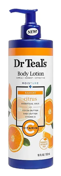 Dr Teal’s Moisture + Radiant Citrus Essential Oils Body Lotion
