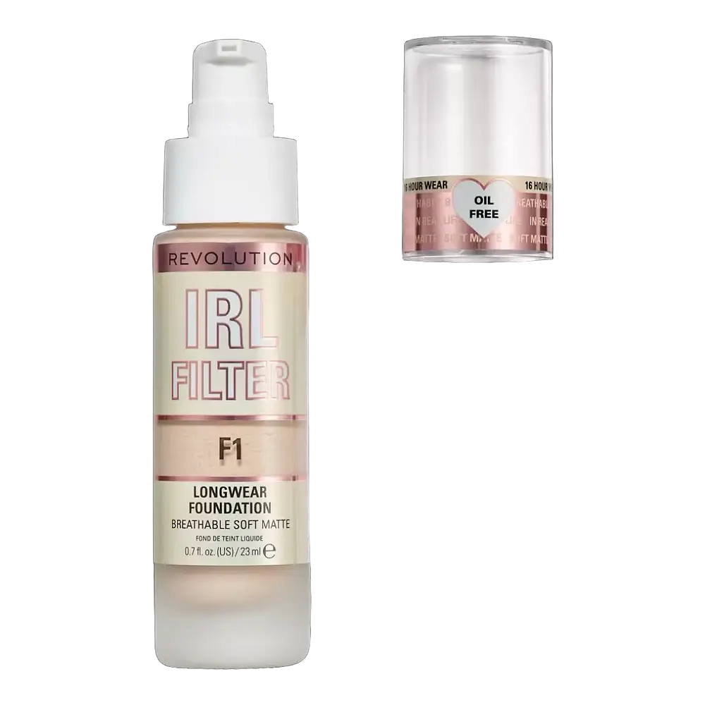Revolution Beauty IRL Filter Longwear Foundation F1