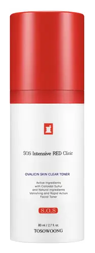 Tosowoong SOS Intensive Red Clinic Ovalicin Skin Clear Toner