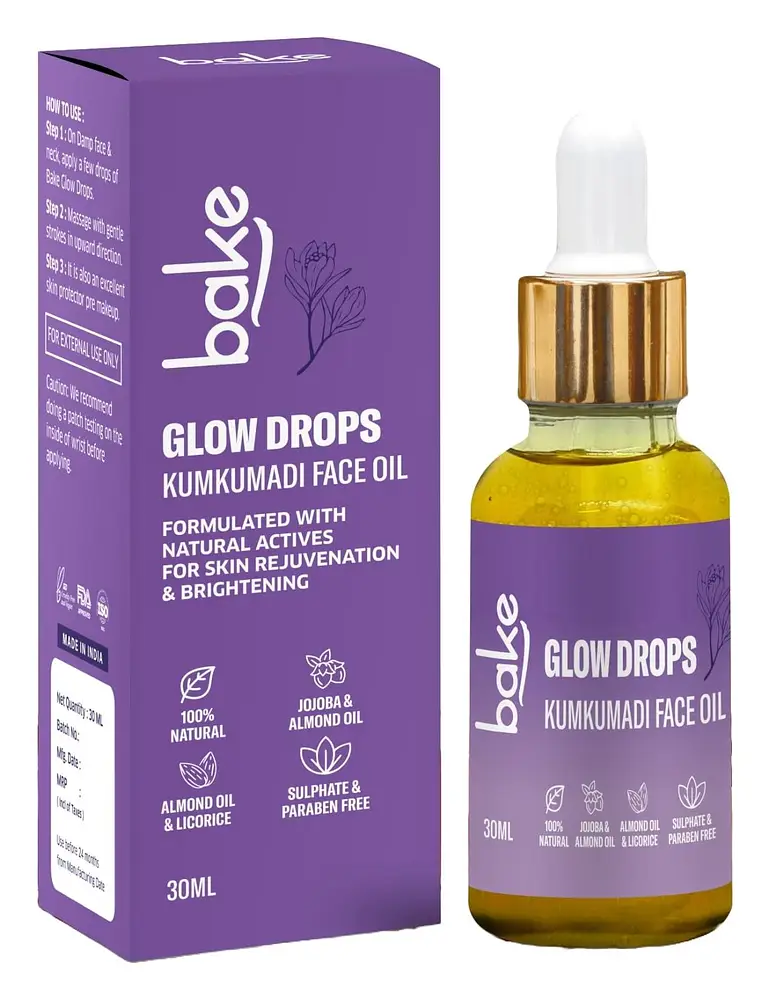 Bake Glow Drops Kumkumadi Face Oil