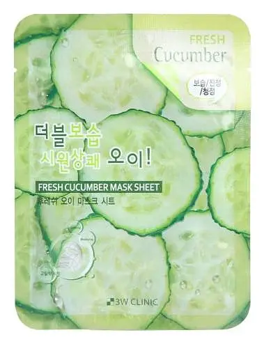 3W Clinic Fresh Mask Sheet Cucumber