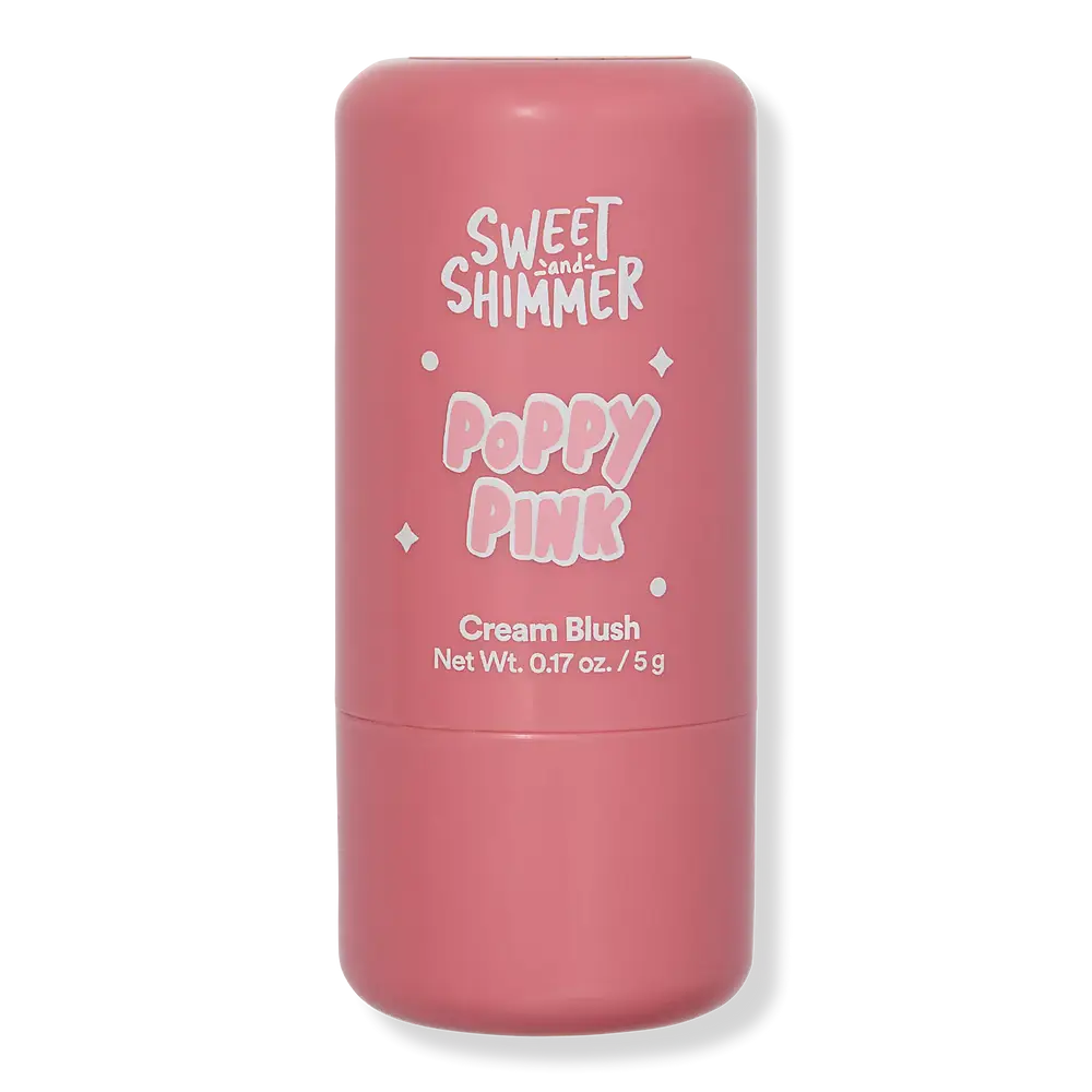 Sweet & Shimmer Cream Blush Stick Poppy Pink