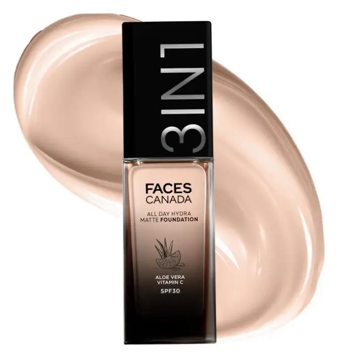 Faces Canada All Day Hydra Matte Foundation SPF 30 011 Rose Ivory
