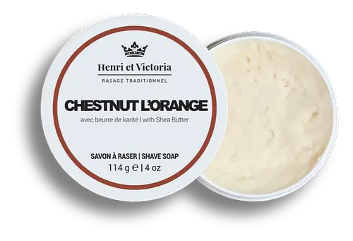 Henri Et Victoria Shave Soap Chestnut L'Orange
