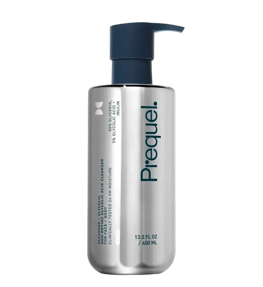 Prequel Gleanser + Glycolic Non-Drying Glycolic Acid Cleanser For Face + Body