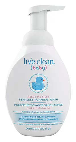 Live Clean Baby Gentle Moisture Tearless Foaming Wash