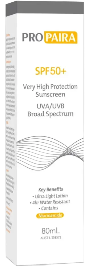 Pro Paira SPF 50+ Sunscreen Lotion