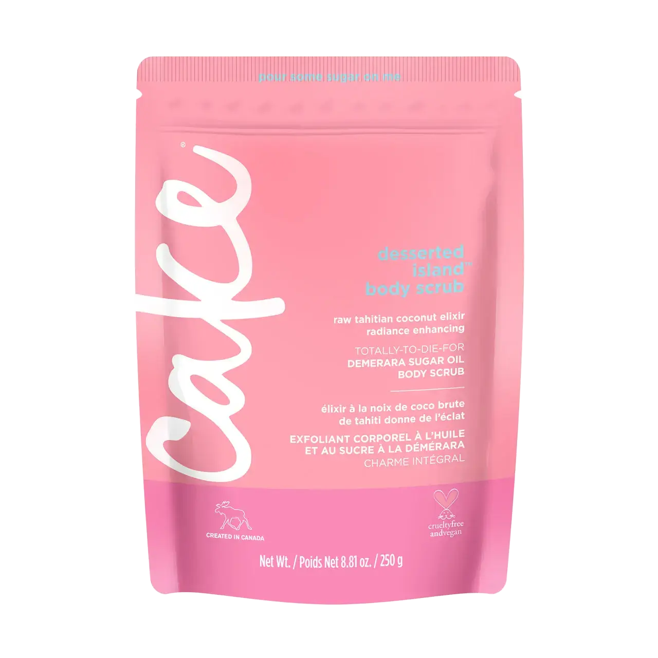 Cake Beauty Desserted Island Demerara Sugar Oil Body Scrub