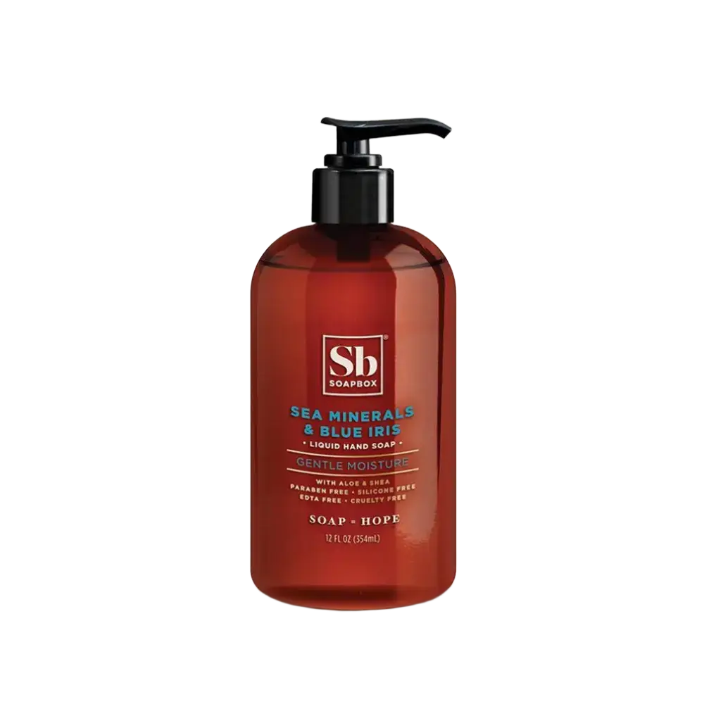 Soapbox Sea Minerals & Blue Iris Gentle Moisture Liquid Hand Soap