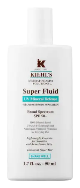 Kiehl's Super Fluid UV Mineral Defense Titanium Dioxide Sunscreen Broad Spectrum SPF 50+
