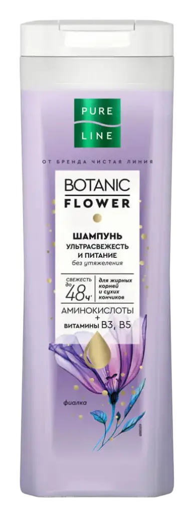 Chistaya Liniya (Чистая линия) Pure Line Botanic Flower Ultra Fresh Shampoo